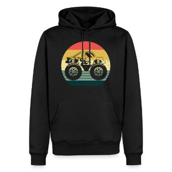 Auto Monstertruck Motor Monster Truck Motorsport - Sweat à capuche Premium bio Homme - noir - Devant - Nico (187cm)