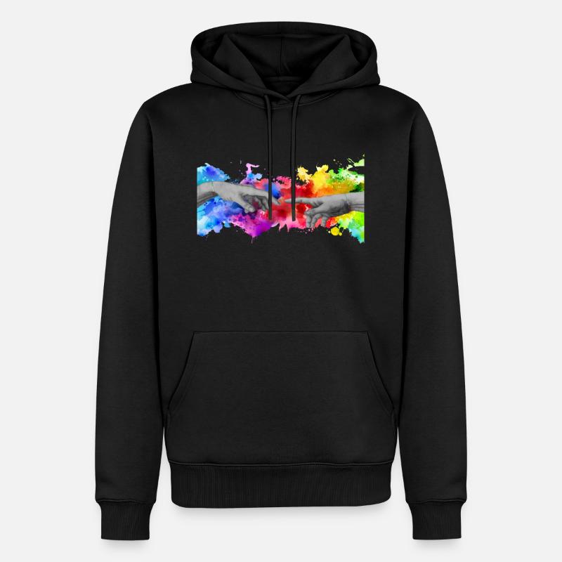 Michi Mode Trend Style Cool - Sweat à capuche Premium bio Homme - noir