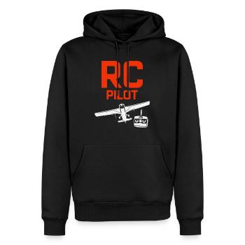 RC Model Planes Airplane Aircraft Pilot Funny Gift - Men’s Premium Organic Hoodie - black - Front - Nico (187cm)