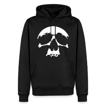 scull - Men’s Premium Organic Hoodie - black - Front - Nico (187cm)