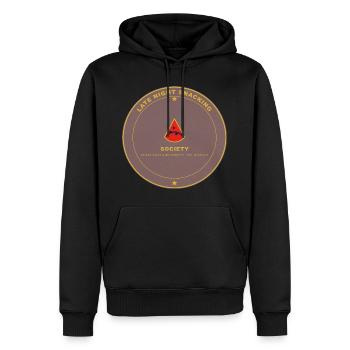 Mitternachts Snack Gesellschaft Pink - Männer Premium Bio Hoodie - Schwarz - Vorne - Nico (187cm)