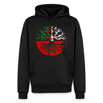 Morocco Algeria My Roots Khawa Khawa - Men’s Premium Organic Hoodie - black - Front - Nico (187cm)