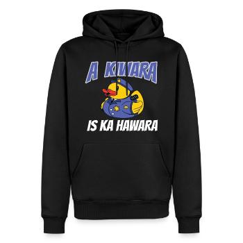 Kiwara is ka Hawara / Auto Tuning Spruch für Tuner - Männer Premium Bio Hoodie - Schwarz - Vorne - Nico (187cm)