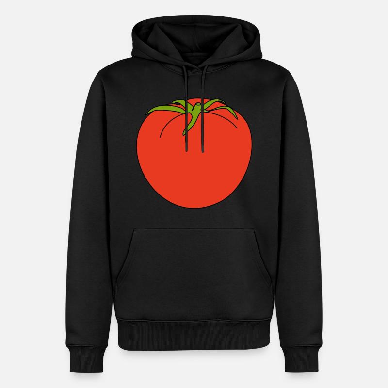 Tomate - Sweat à capuche Premium bio Homme - noir