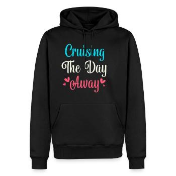Cruise Cruise Ship - Men’s Premium Organic Hoodie - black - Front - Nico (187cm)