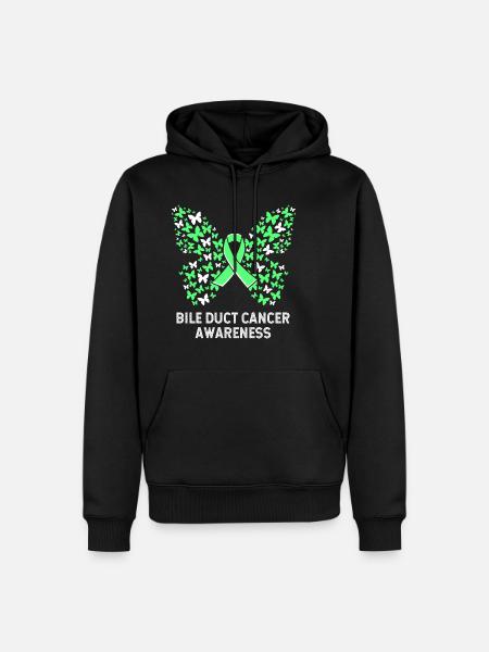 Bile duct cancer - Men’s Premium Organic Hoodie - black