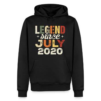 Juli 2020 Geburtstagsgeschenk Juli 2020 Geburtstag - Männer Premium Bio Hoodie - Schwarz - Vorne - Nico (187cm)