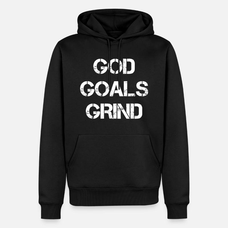 Dieu Objectifs Grind - Sweat à capuche Premium bio Homme - noir