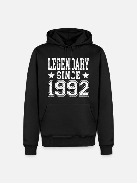 Legendary since 1992 - Men’s Premium Organic Hoodie - black