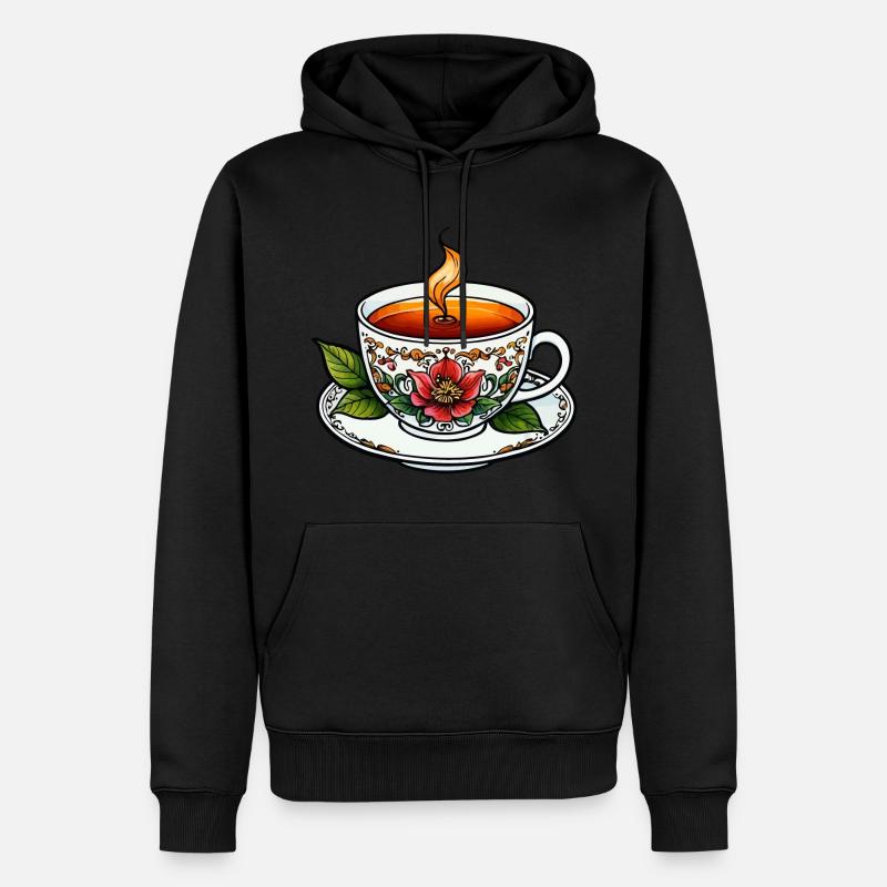 Tasse à thé Neo Traditionnel - Sweat à capuche Premium bio Homme - noir