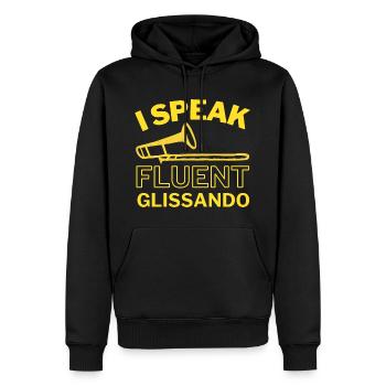 Lustiger Posaunist Posaunist Spruch - Männer Premium Bio Hoodie - Schwarz - Vorne - Nico (187cm)