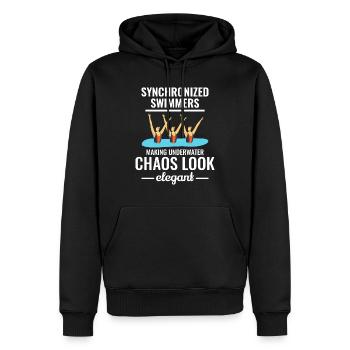 Synchronschwimmen Unterwasser Chaos Elegant - Männer Premium Bio Hoodie - Schwarz - Vorne - Nico (187cm)