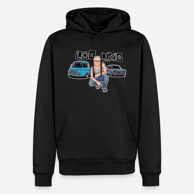 Erich Trabbi Barkas // Illustration - Sweat à capuche Premium bio Homme - noir