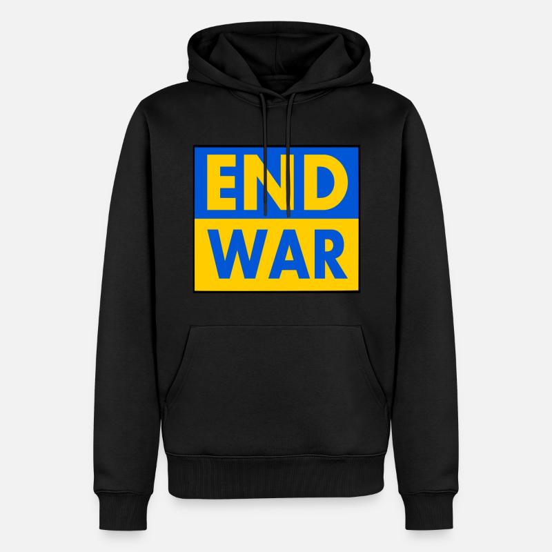 End war - Männer Premium Bio Hoodie - Schwarz