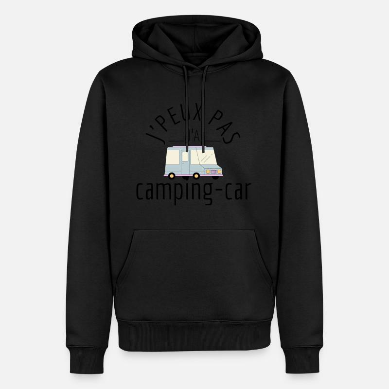 j'peux pas j'ai camping-car - Sweat à capuche Premium bio Homme - noir