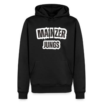 Mainzer Jungs - Männer Premium Bio Hoodie - Schwarz - Vorne - Nico (187cm)