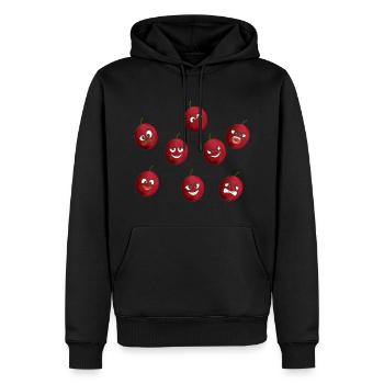 Fruit de la passion - Sweat à capuche Premium bio Homme - noir - Devant - Nico (187cm)