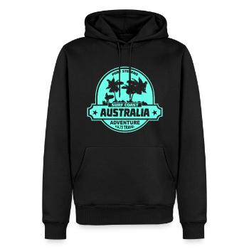 Australien - Surfen - Männer Premium Bio Hoodie - Schwarz - Vorne - Nico (187cm)