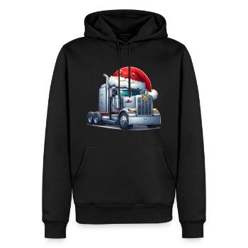 Amerikanischer LKW LKW - Männer Premium Bio Hoodie - Schwarz - Vorne - Nico (187cm)