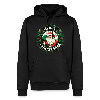 Frohe Weihnachten Design Lustiges Geschenk für Weihnachtsliebhaber - Männer Premium Bio Hoodie - Schwarz - Vorne - Nico (187cm)