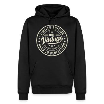 Jahrgang 1969 Geschenk 1969 Retro Geburtstag 1969 - Männer Premium Bio Hoodie - Schwarz - Vorne - Nico (187cm)