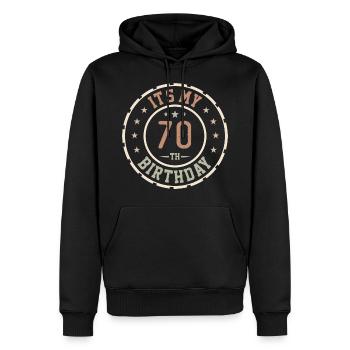 Es ist mein 54. Geburtstag 54 Jahre altes Geschenk - Männer Premium Bio Hoodie - Schwarz - Vorne - Nico (187cm)