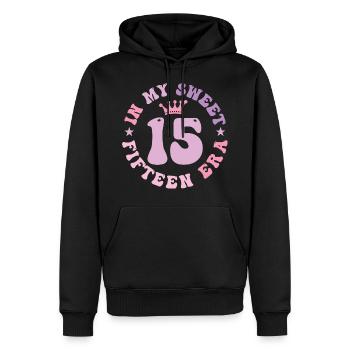 In My Sweet Fifteen Era 15. Geburtstag 15. - Männer Premium Bio Hoodie - Schwarz - Vorne - Nico (187cm)