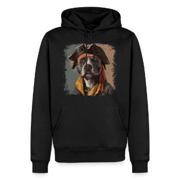 Pirate américain du Staffordshire - Sweat à capuche Premium bio Homme - noir - Devant - Nico (187cm)