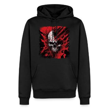 Heavy Metal Punk undead - Männer Premium Bio Hoodie - Schwarz - Vorne - Nico (187cm)