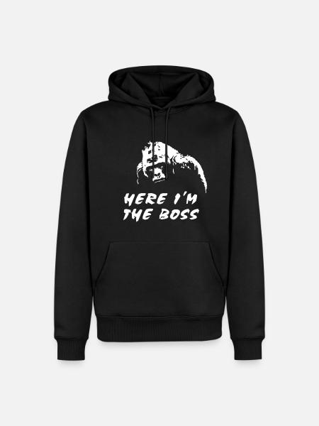 Gorilla - Monkey - Men’s Premium Organic Hoodie - black