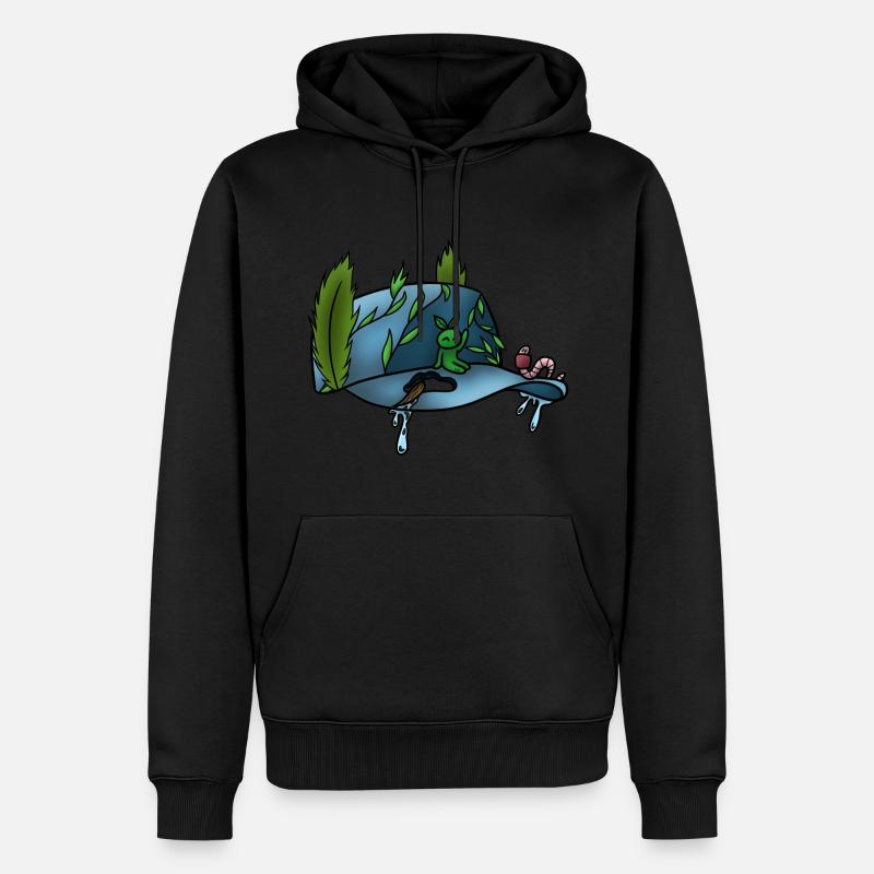 Die Druckkappe! Von Pousse2Bamboo ! - Männer Premium Bio Hoodie - Schwarz