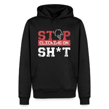 Cybersecurity Hacker Programming Idée cadeau - Sweat à capuche Premium bio Homme - noir - Devant - Nico (187cm)