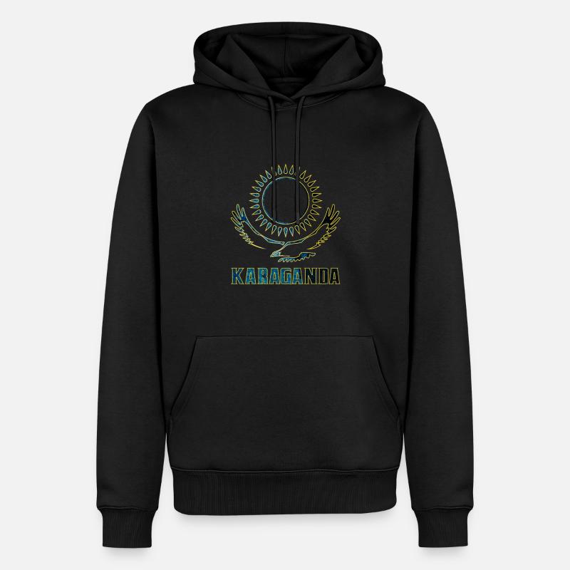 Karaganda Kasachstan Geschenk - Männer Premium Bio Hoodie - Schwarz