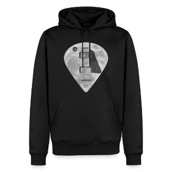 Matériel de guitare Full Moon - Sweat à capuche Premium bio Homme - noir - Devant - Nico (187cm)