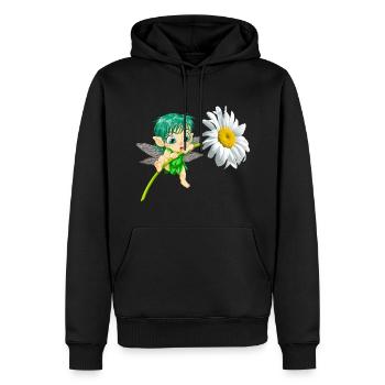 BABY FEE - Männer Premium Bio Hoodie - Schwarz - Vorne - Nico (187cm)