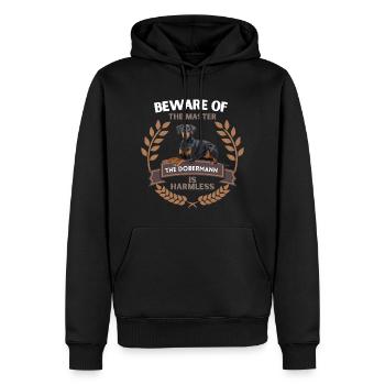 Beware of the master - gift idea - Men’s Premium Organic Hoodie - black - Front - Nico (187cm)