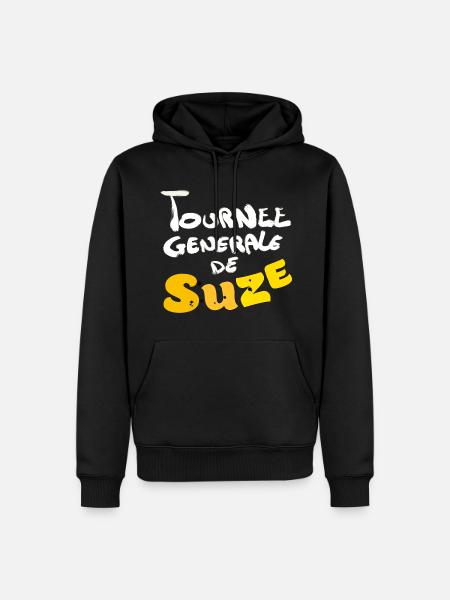 SUZEE FRIENDLY - Sweat à capuche Premium bio Homme - noir