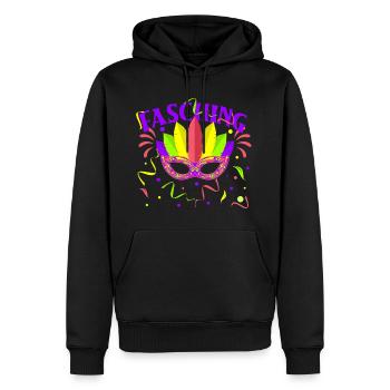 Fasching, Party - Männer Premium Bio Hoodie - Schwarz - Vorne - Nico (187cm)
