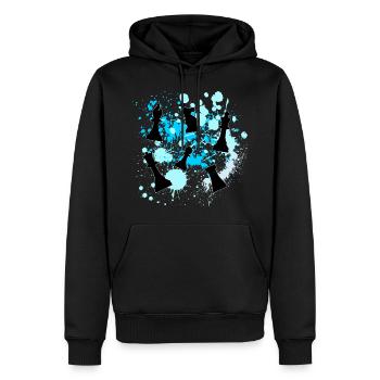 Chess pieces - Men’s Premium Organic Hoodie - black - Front - Nico (187cm)