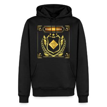 Réussir Motivation / Diamant magique porte-bonheur - Sweat à capuche Premium bio Homme - noir - Devant - Nico (187cm)