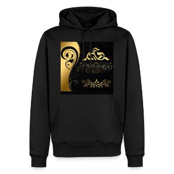 Ornaments - Men’s Premium Organic Hoodie - black - Front - Nico (187cm)
