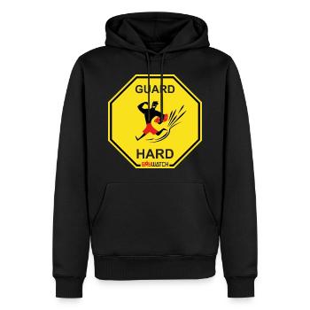 Baywatch Panneau Guard Hard - Sweat à capuche Premium bio Homme - noir - Devant - Nico (187cm)