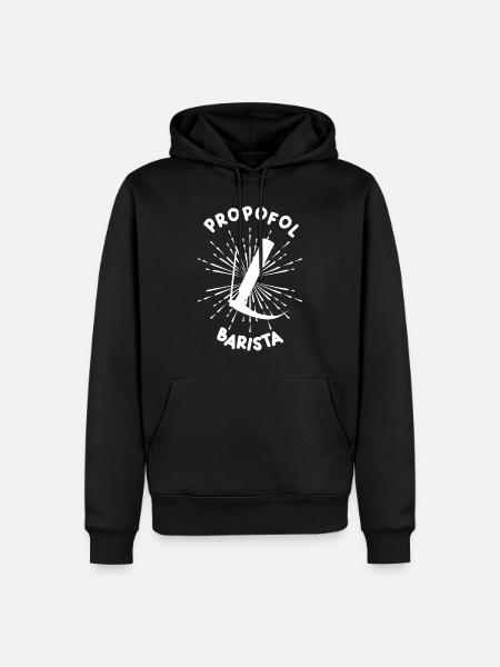 Propofol Barista - Rettungsdienst - Männer Premium Bio Hoodie - Schwarz