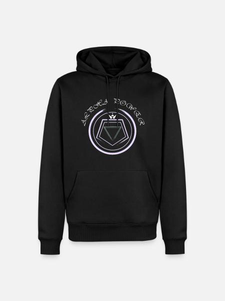 Puissance Alpha - Sweat à capuche Premium bio Homme - noir