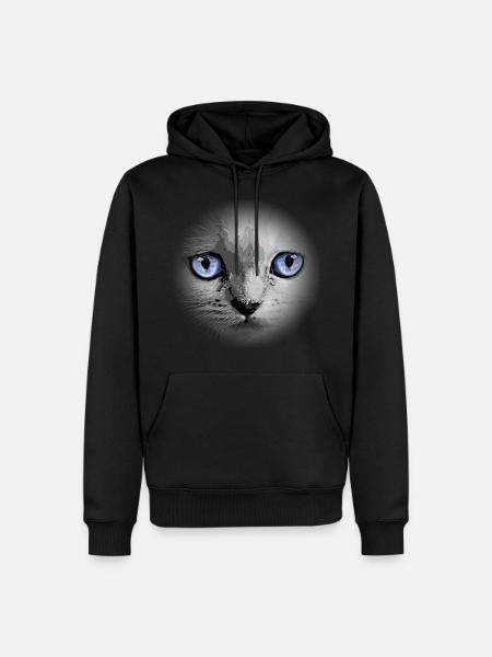 Kitty Kitten Cat - Men’s Premium Organic Hoodie - black
