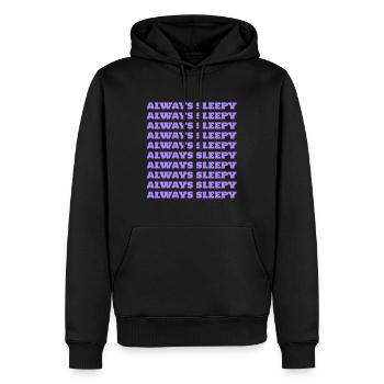 Toujours somnolent - Sweat à capuche Premium bio Homme - noir - Devant - Nico (187cm)