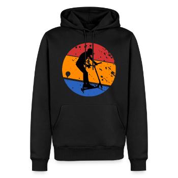 Stunt Scooter Stunt Scooter Retro Vintage T-Shirt - Männer Premium Bio Hoodie - Schwarz - Vorne - Nico (187cm)