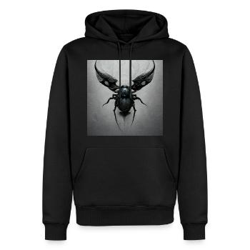 Death Beetle by Death Beetle - Männer Premium Bio Hoodie - Schwarz - Vorne - Nico (187cm)
