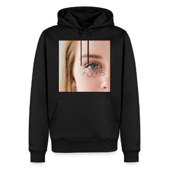 Focus girl - Sweat à capuche Premium bio Homme - noir - Devant - Nico (187cm)