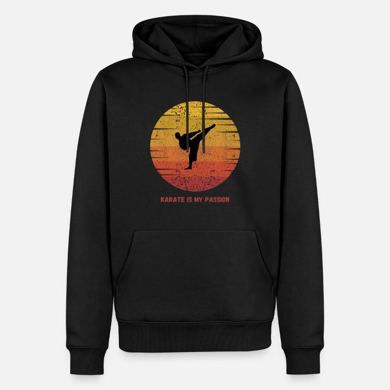 Karate - Männer Premium Bio Hoodie - Schwarz